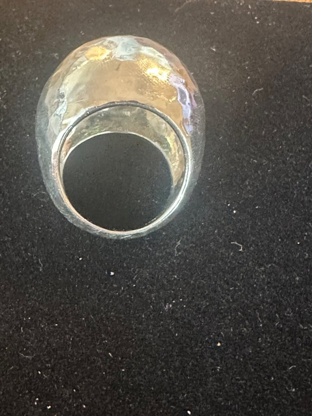 IPPOLITA Hammered Dome Ring in Sterling Silver. - Picture 4 of 6